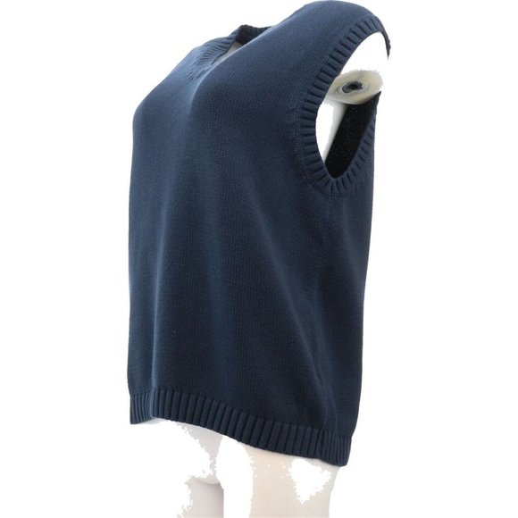 NWT LANDS' END BOY'S DRIFTER SWEATER VEST CLASSIC NAVY SMALL (8) - Picture 2 of 10